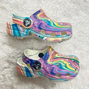 Original Tie Dye Multi-Color Graphic Crocs